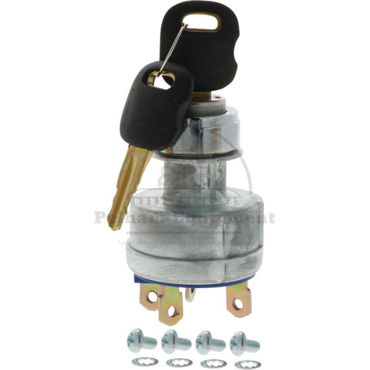 205 005 04 Ignition Start Switch 12V 2 Keys 4 Screw Connections