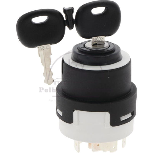 205 006 01 Ignition Switch 12/24V 9 Blade Terminals w/ 2 Keys