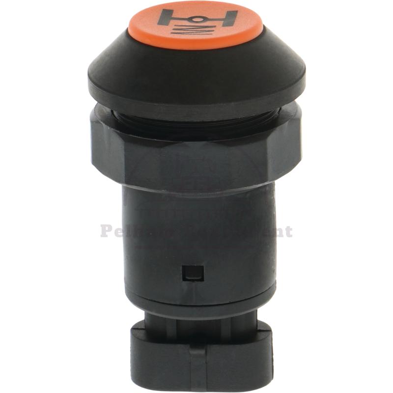 Push Button Switch 119 29 003, 16V, Orange Knob, 3-Pin, M30x1 Thread