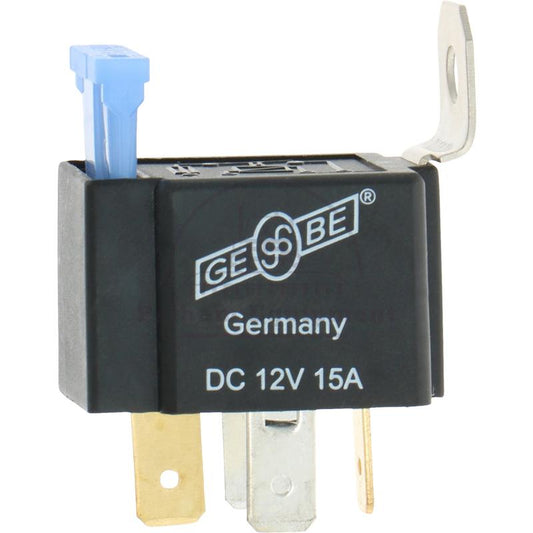 12V 15A Micro Relay with Holder & Fuse, 4-Pin 6.3mm Flat Plug