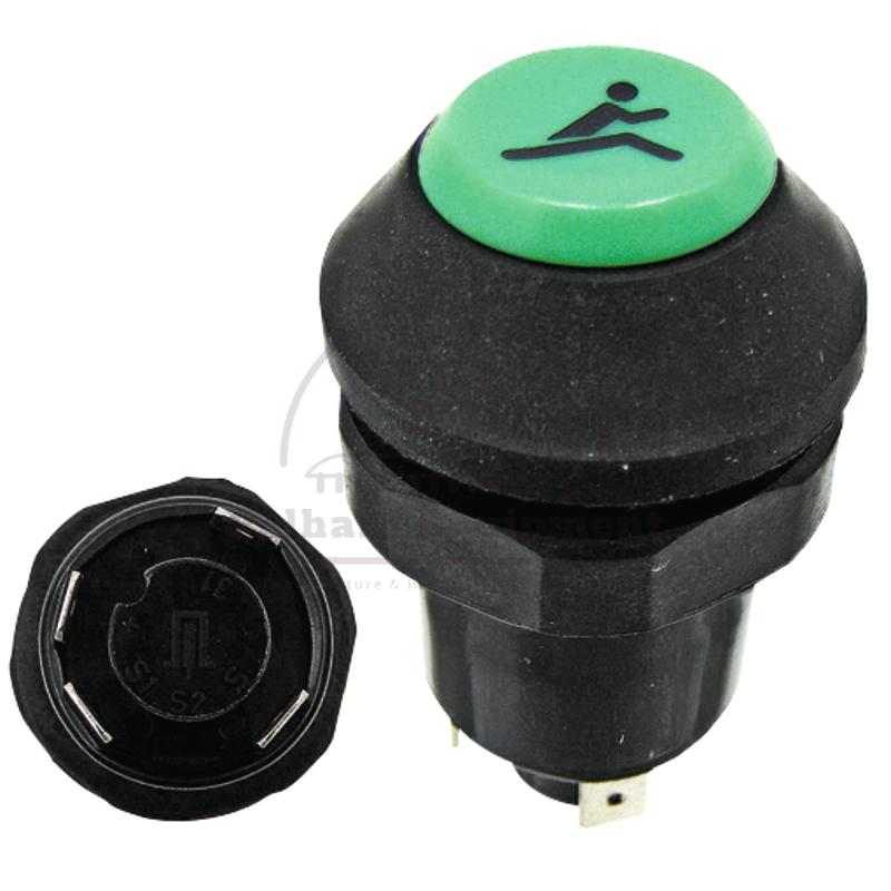 Push Button Switch 11130410XX for Massey Ferguson 12/24V Green Lock