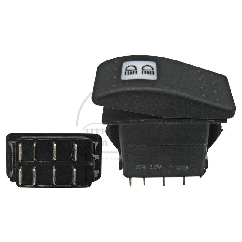 Rocker Switch for Massey Ferguson 4215-4370, 8 Connections, Lighting