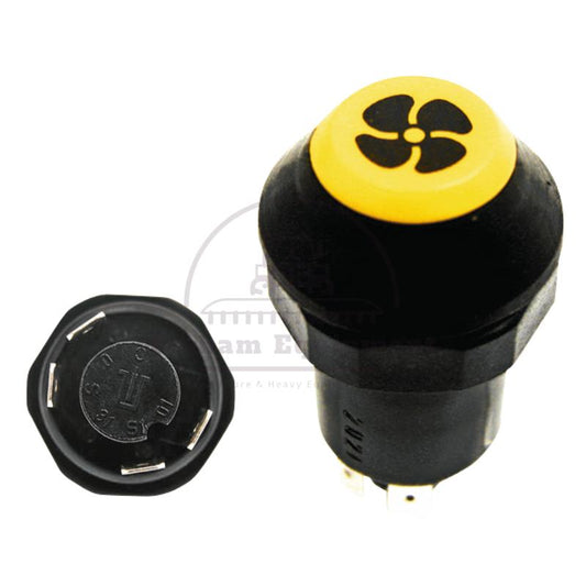 11145210XX Push Button Switch Yellow Lock 12/24V ?ÿ30mm Dust/Splashproof