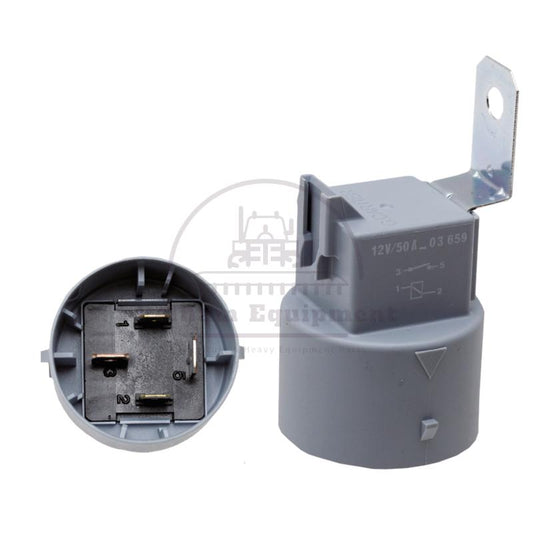 12V 50A Starter Relay w/ Bracket for Massey Ferguson MT 425B-685C, 4-Pin Blade