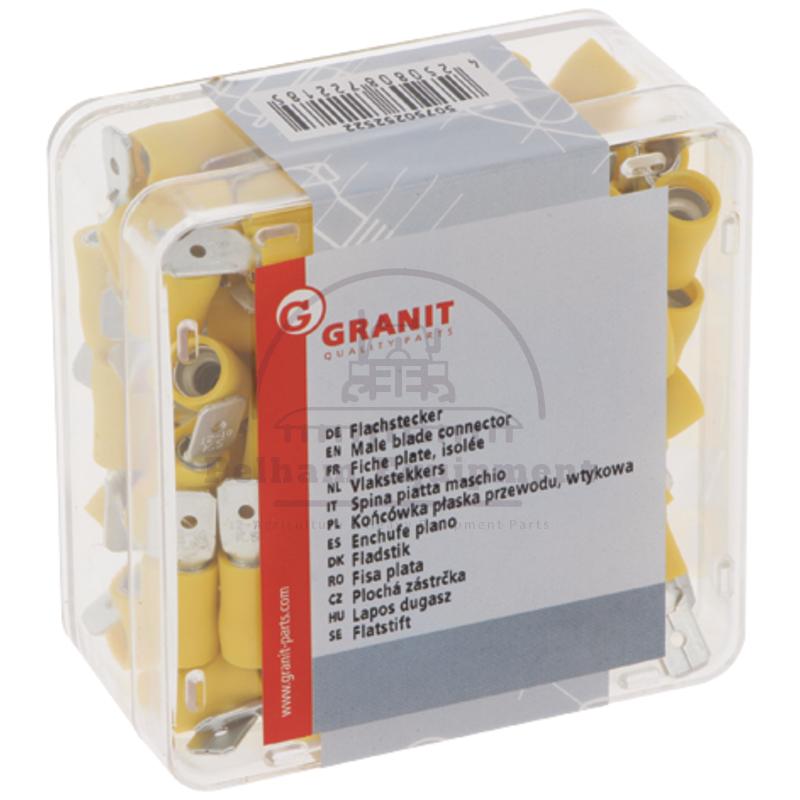 Yellow Blade Terminals 47.064 4-6mm?? DIN/ISO 46245 Flat Connectors