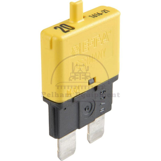 20A 32V Yellow Circuit Breaker 72581/3C with Reset Button Fast Trip