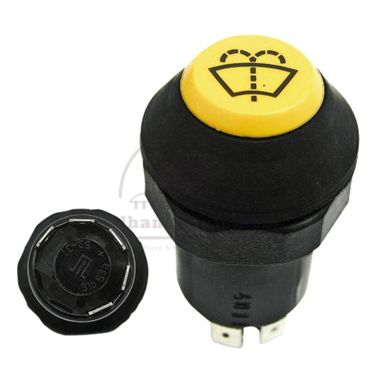 11240100XX Yellow Push Button Switch 12/24V ?ÿ30mm Dust/Splashproof