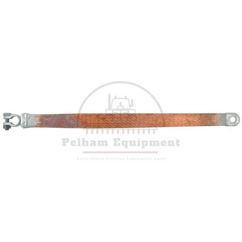 Copper Earth Strap 350mm 50mm?? Flexible Braid with Brass Clamp