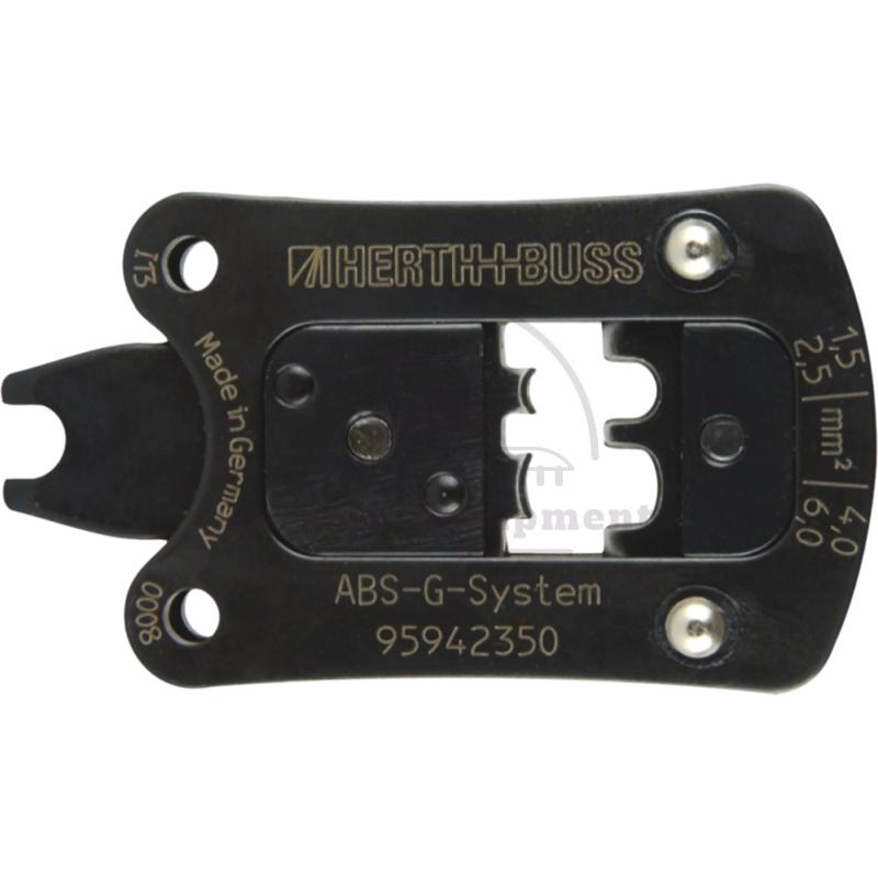 Crimping Pliers Insert for 50795942330, ABS 24V, Round Plug, DIN/ISO 40050