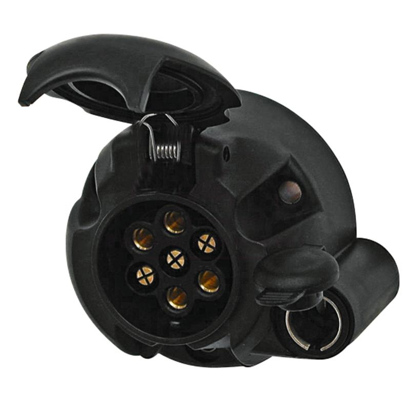 Erich Jaeger 7-Pin Socket Plug 101123 for Trailer Electrical Connection