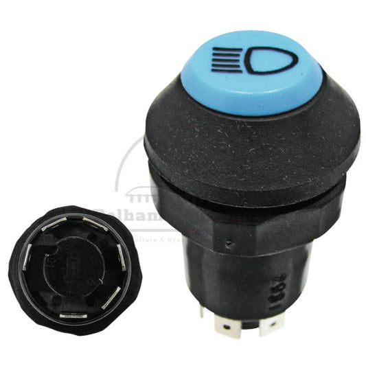 11112100XX Push Button Switch Blue ?ÿ30mm 12/24V Dustproof Splashproof