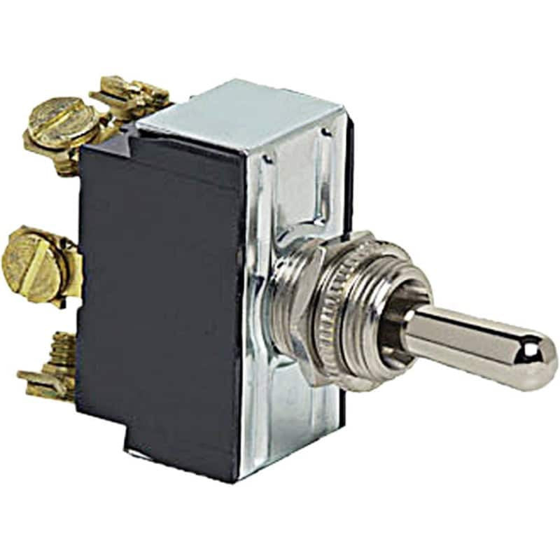 Toggle Switch DPDT Momentary 3 Position 6 Terminal 12-36V 25A