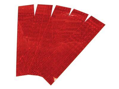 Red Reflective Tape 2" x 9" (5 pcs.) - High Visibility Safety Marking