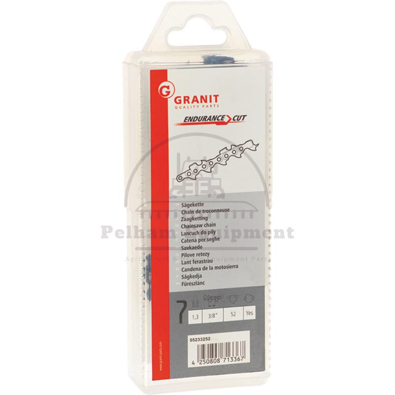 Endurance Cut 3/8" Saw Chain 52DL Half Chisel 1.3mm Safety Link
