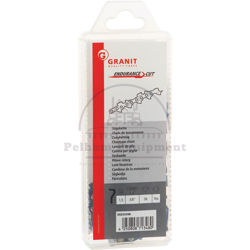 Endurance Cut 3/8" Saw Chain 56DL 1.5mm Half Chisel Safety Drive