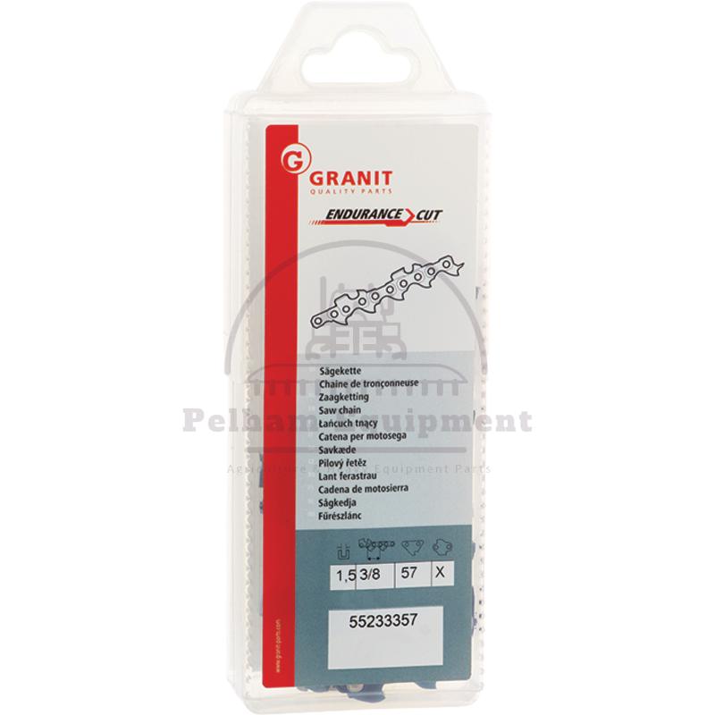Endurance Cut 3/8" Saw Chain 57DL 1.5mm Half Chisel Safety Link