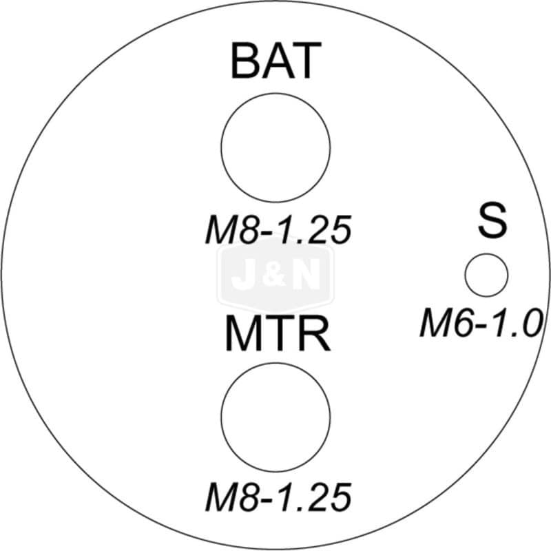 New 12V Solenoid for Arrowhead, J&N, Valeo, ZM Solenoids - 8mm Terminals