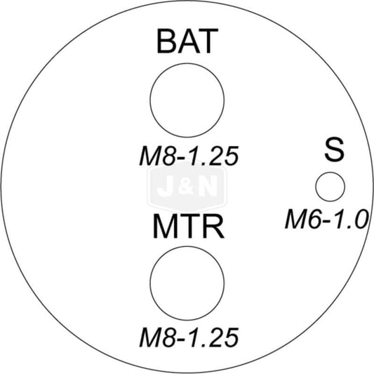 New 12V Solenoid for Arrowhead, J&N, Valeo, ZM Solenoids - 8mm Terminals