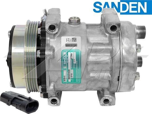 84448669 OEM Sanden Compressor Fits New Holland CR CX FR FX Harvesters, Combines