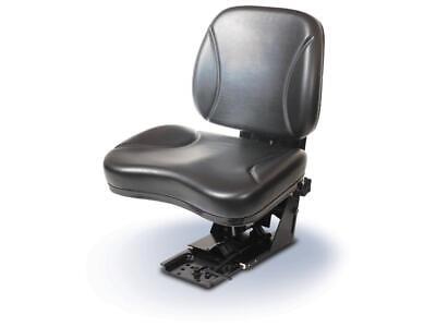 Sears Seat Assembly 706E Series Black Vinyl, Height Adjust, Trapezoidal Backrest