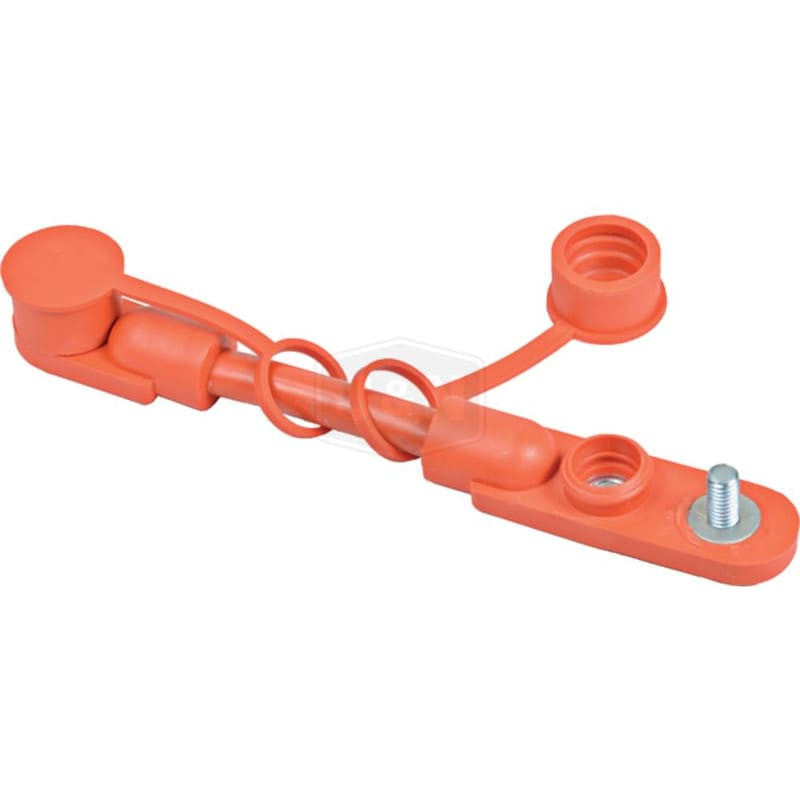 2/0 Battery Cable Jumper Harness with Protective Caps - Red, 7" Length