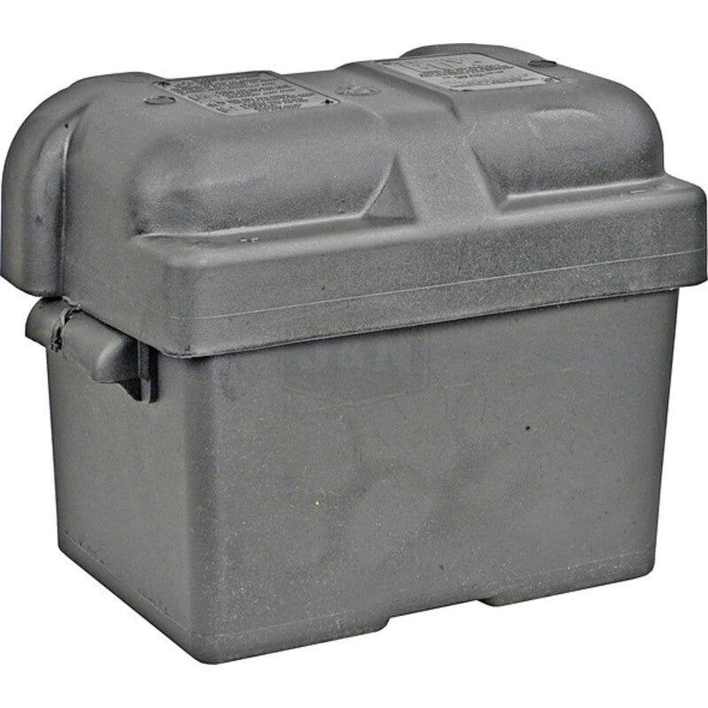 Battery Box for Group 27 - Vented, Plastic, Includes Hold Down Strap
