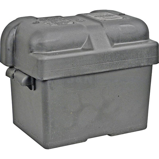 Battery Box for Group 27 - Vented, Plastic, Includes Hold Down Strap