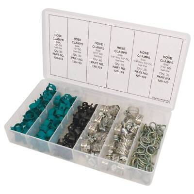 160 Piece Hose Clamp Assortment Kit - Various Sizes for All Your Needs