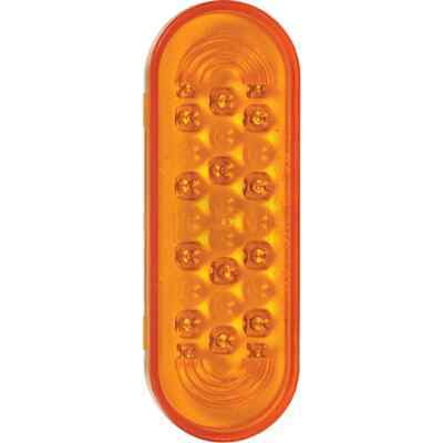 Amber LED Stop Tail Turn Light Oval Shape 12V SuperNova P2