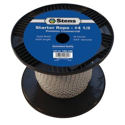 200' Solid Braid Starter Rope 9/64" Diameter Durable & Versatile Cord
