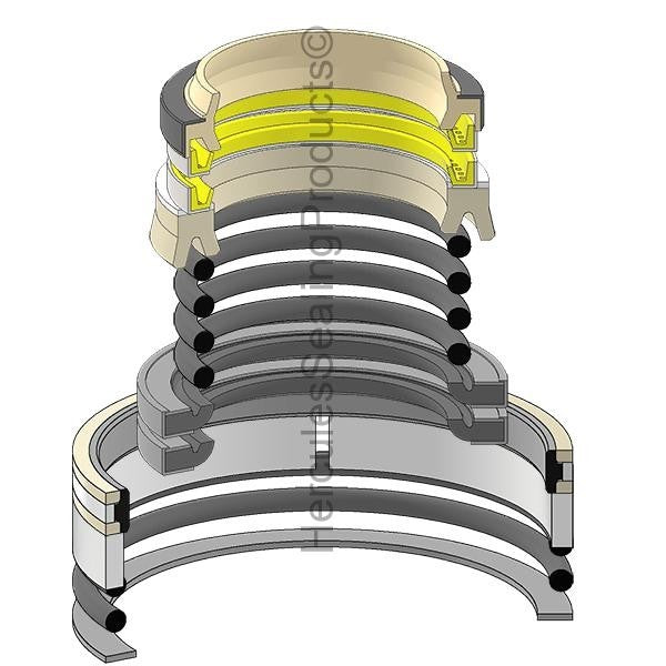 Bucket Seal Kit for Komatsu PC78US-10 Excavator, 55mm Rod, 90mm Bore