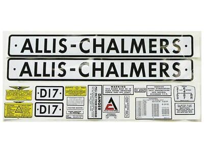 Decal for Allis Chalmers D17 Tractor - Durable and Long Lasting