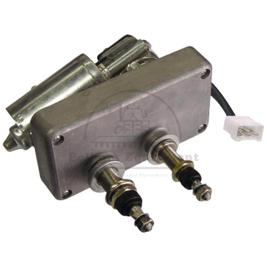 12V Wiper Motor 80?? Angle M16x1 Tapered 10xM8 Right Park Position 43-65 RPM