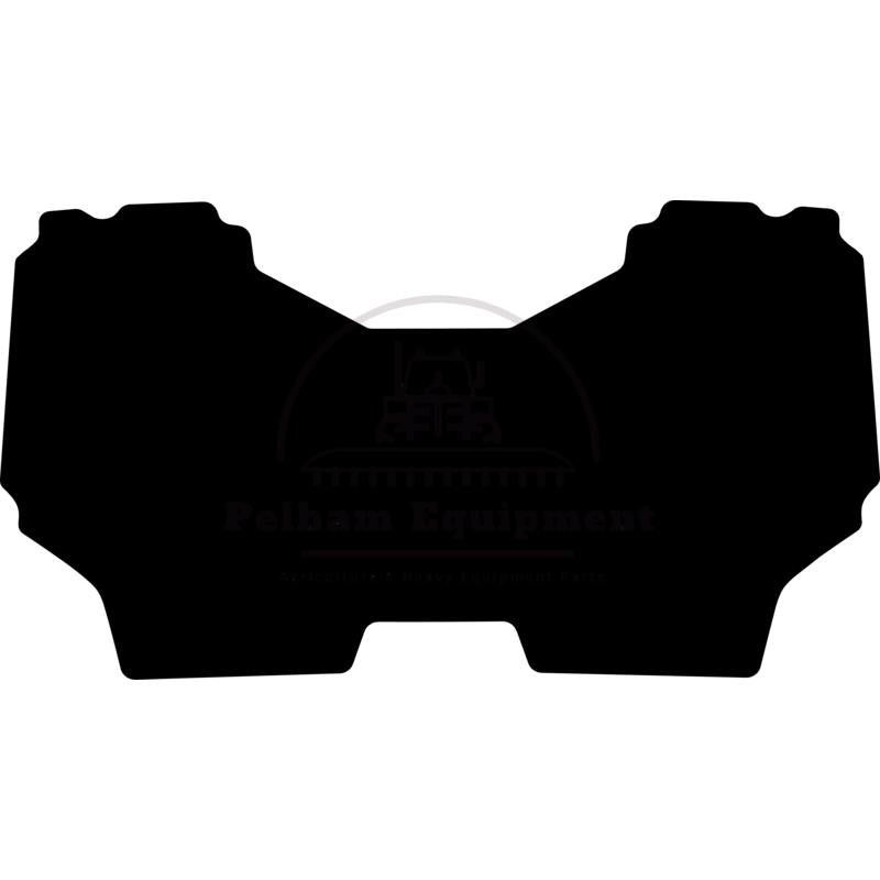 Black Rubber Floor Mat for Lindner Geotrac 74 (2010+) Cab Accessory