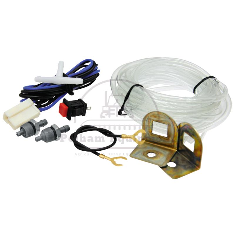 Wiper Accessory Kit: Hose, Switch, Nozzles, Power Cable, Holder