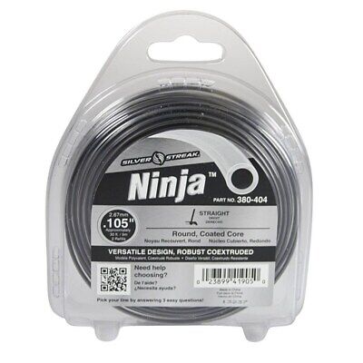 30' Trimmer Line 0.105" Diameter Gray Round Co-Extruded Clamshell Pack