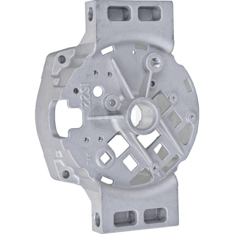 Alternator Housing for Oval Plug Regulators, Aluminum, 4 Thru Bolts, Pad Mount