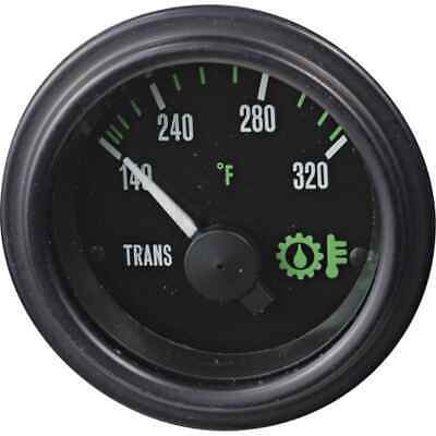 Oil Temperature Gauge 2 1/16" Lighted Black Bezel 140-320ï¿½F Heavy Duty