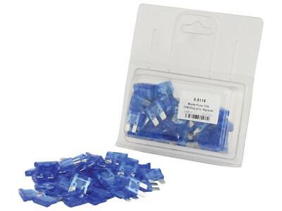 15A Blade Fuses - 50 Pack, Blue Snap Pack for Automotive Use