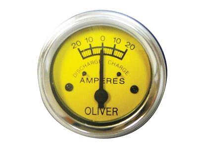 Ammeter 20 Amp Yellow Face for White Oliver Tractors 440 66 660 77 88