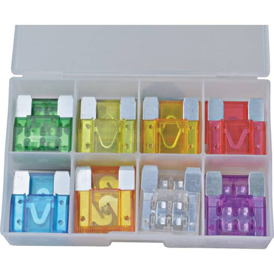 Maxi Fuse Assortment Kit - 16 Piece Set with 20A to 100A Fuses