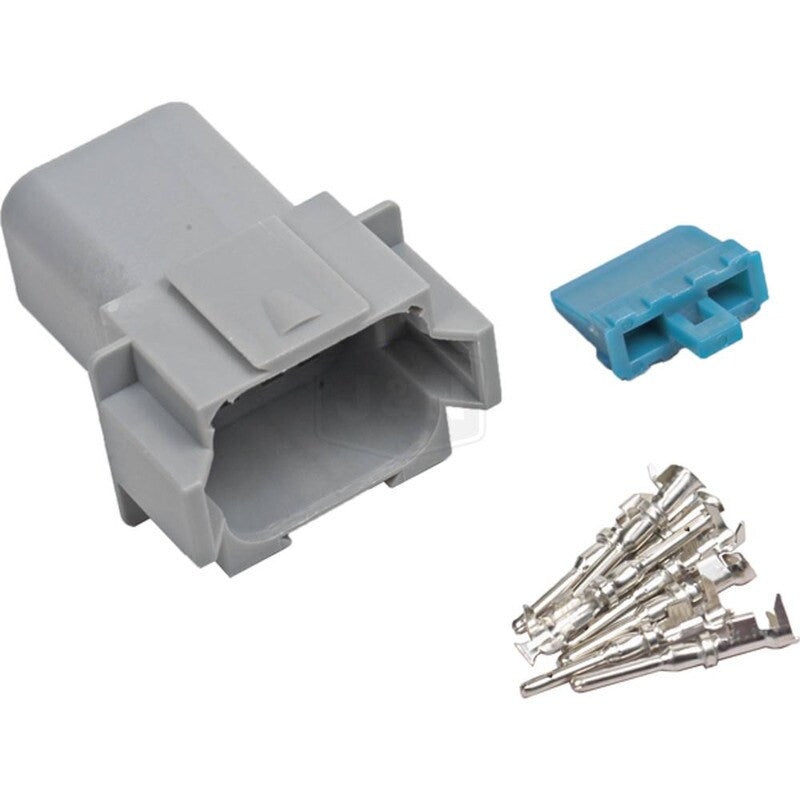 8 Way Female AT Housing Kit, Weather Sealed, 16-14 Gauge, Terminals Included
