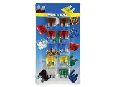 10 Pack Standard Blade Fuses (7.5-30A) - 2x7.5A, 2x10A, 2x15A, 2x20A