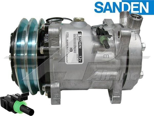 123/04998, 123/04648 New OEM Sanden A/C Compressor Fits JCB - 1 Year Warranty