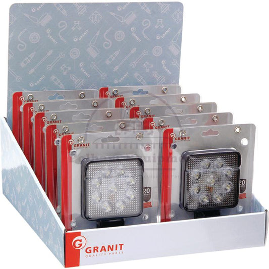 10x LED Work Lights 1GA 357 103-035 46015 45960 IP6K9K 100x40mm M10 Mount
