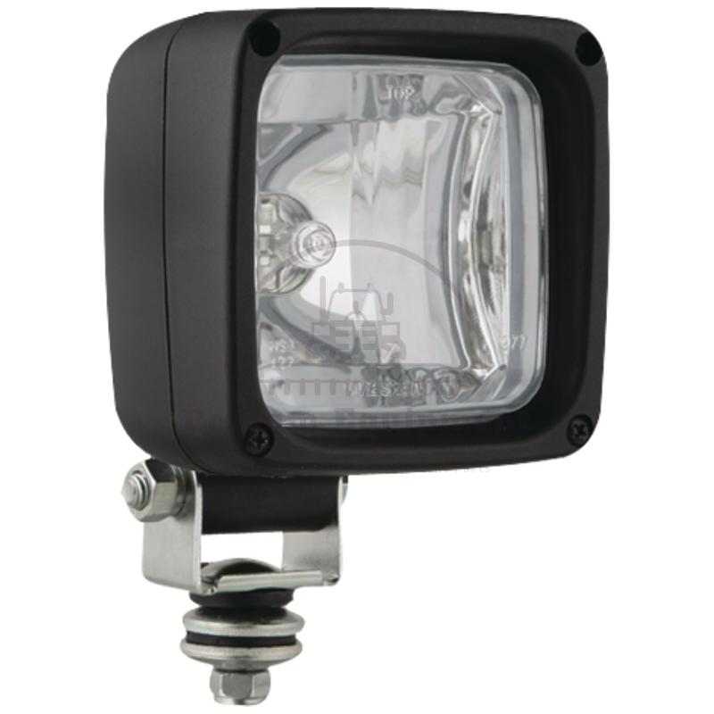 Square Work Light 12V 55W H3 IP66/69K LKR5FF.46500.25 Universal Mount