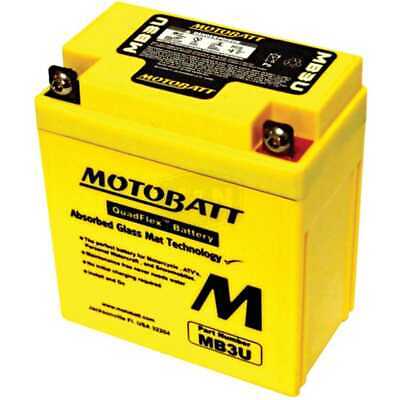 New MB3U Battery for Honda, Kawasaki, Yamaha - 12V, 50 CCA, 3Ah