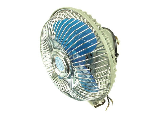 12V Oscillating Cab Fan 150mm ÃƒËœ with Switch - Electric Fan for Auxiliary Plug