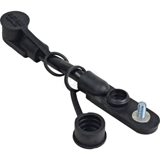 2/0 Jumper Cable Harness with Protective Caps, 7" Length, Black