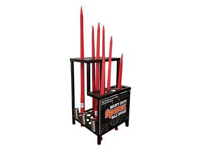 Bale Spears Display Stand - Holds 30 Spears & 6 Bushings, 18" x 18" Base
